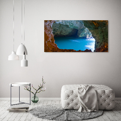 Tableau imprimé sur toile Grotte marine