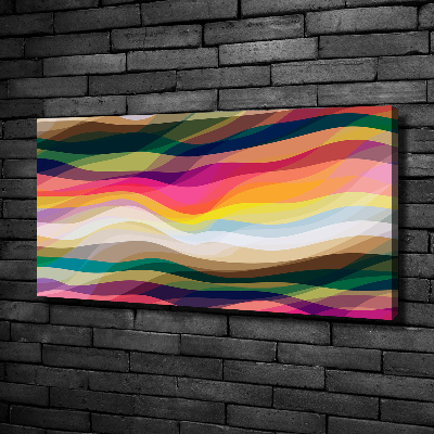 Tableau photo sur toile Vagues colorées