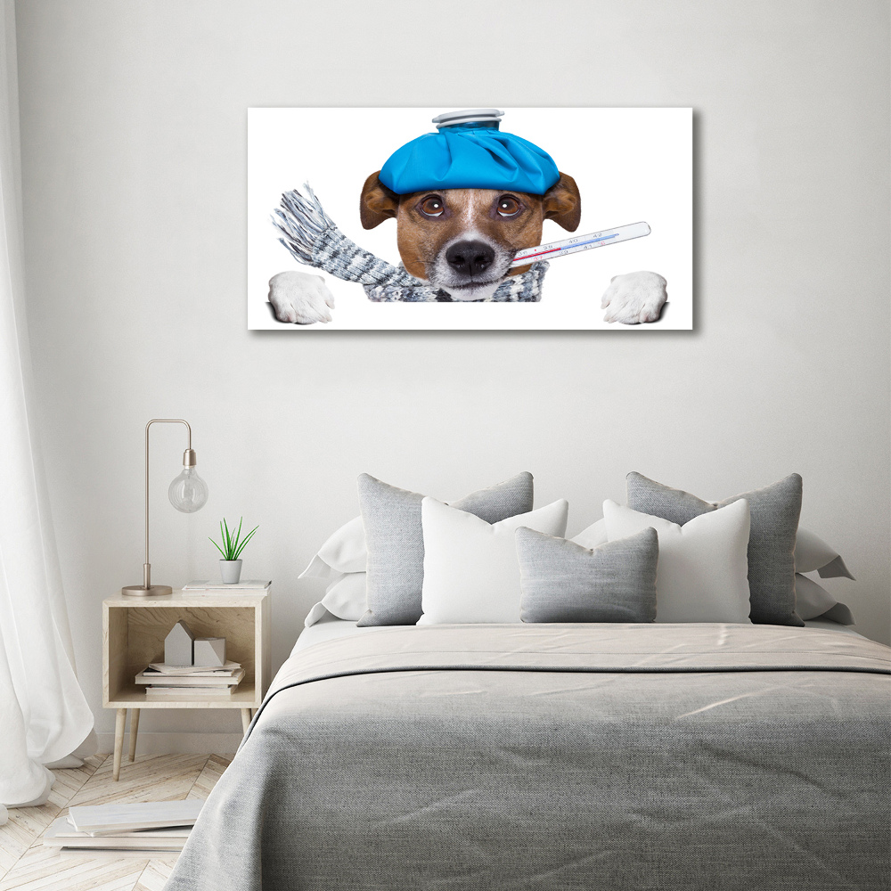 Tableau imprimé sur toile Chien malade