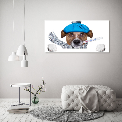 Tableau imprimé sur toile Chien malade