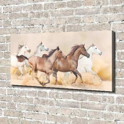 Tableau photo sur toile Chevaux au galop