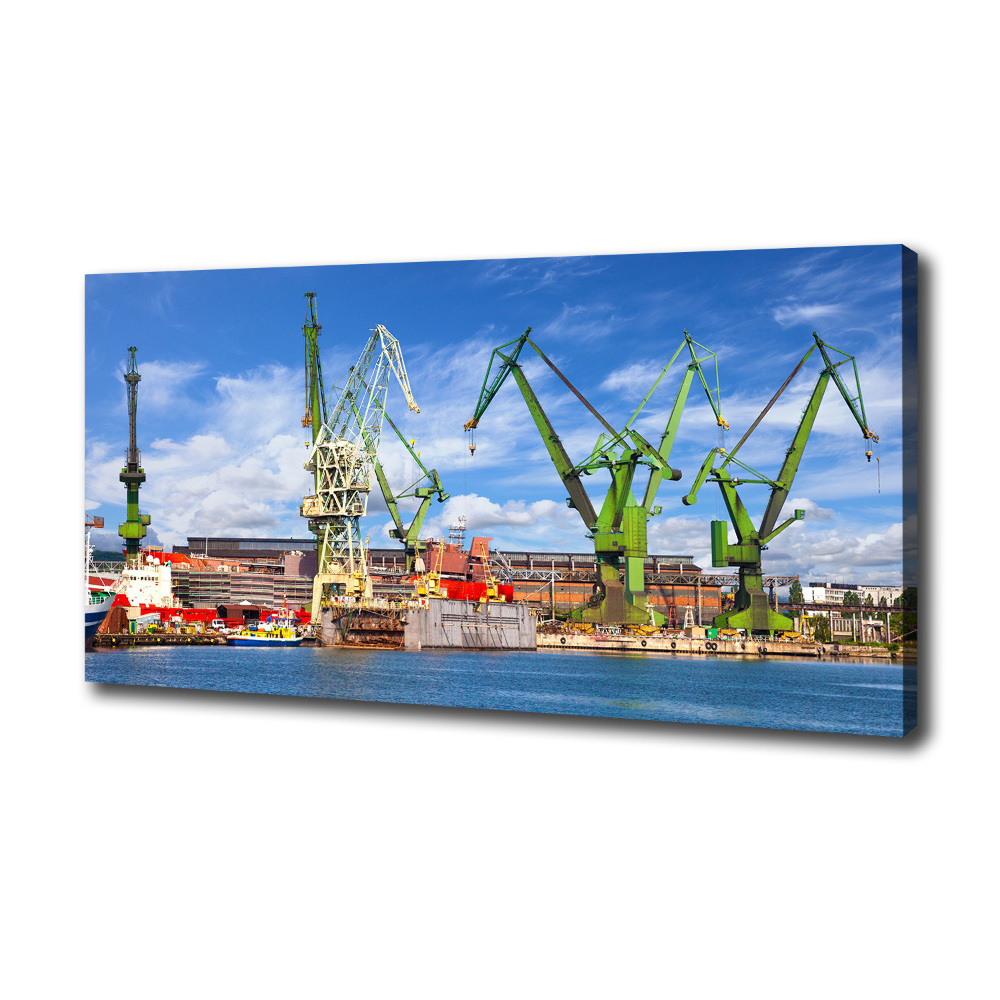 Tableau mural sur toile Chantier naval de Gdansk