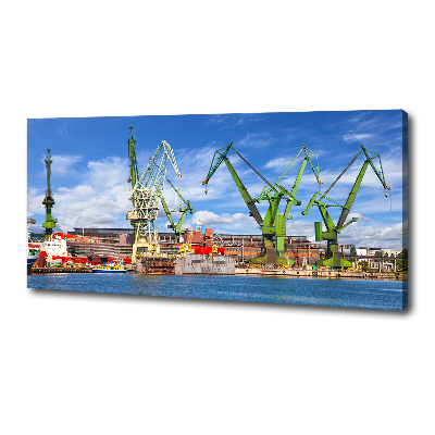 Tableau mural sur toile Chantier naval de Gdansk