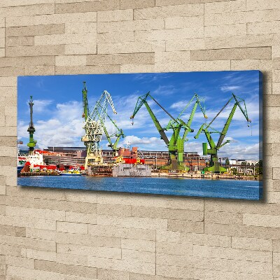 Tableau mural sur toile Chantier naval de Gdansk