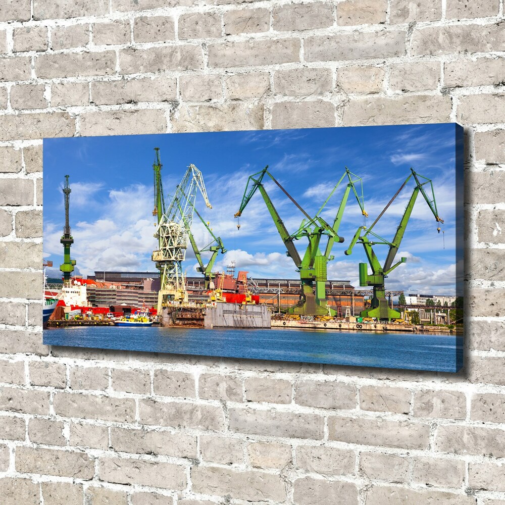 Tableau mural sur toile Chantier naval de Gdansk