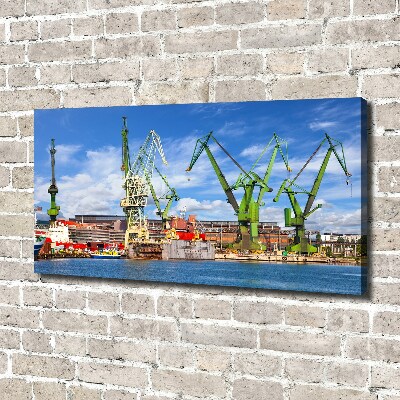 Tableau mural sur toile Chantier naval de Gdansk