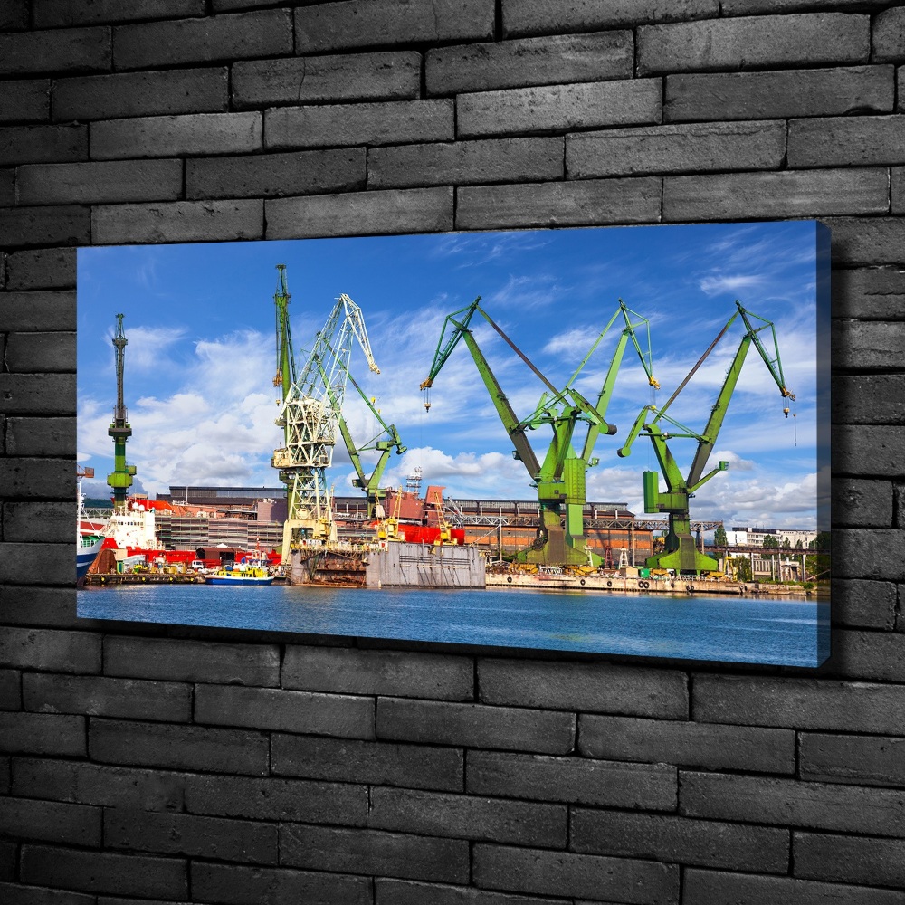 Tableau mural sur toile Chantier naval de Gdansk