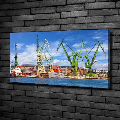 Tableau mural sur toile Chantier naval de Gdansk