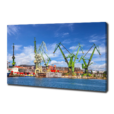 Tableau mural sur toile Chantier naval de Gdansk