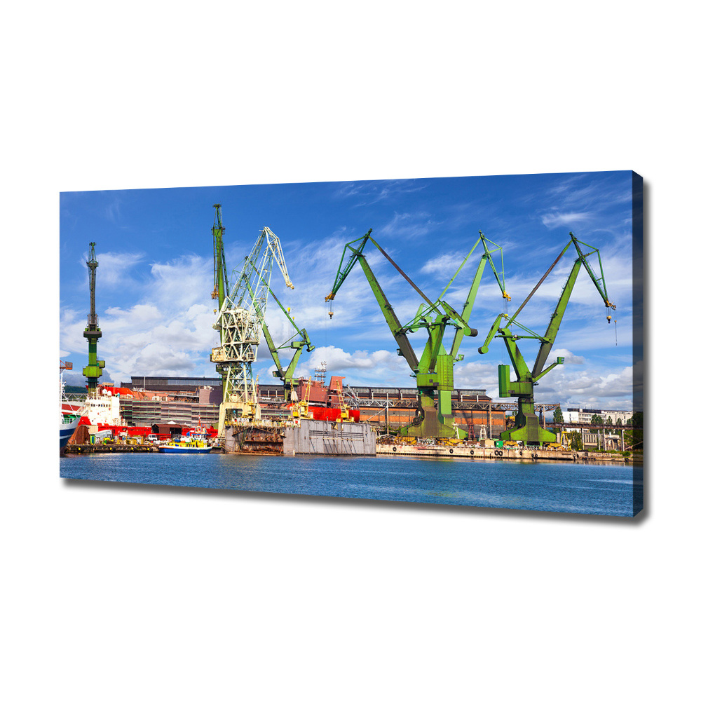 Tableau mural sur toile Chantier naval de Gdansk