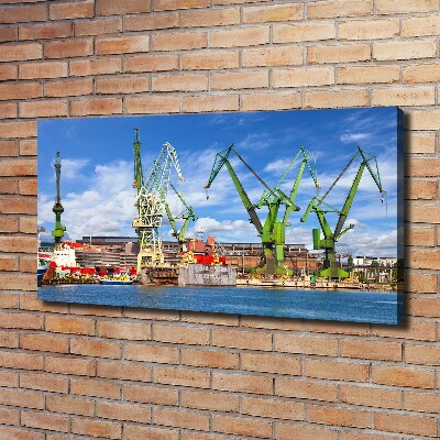 Tableau mural sur toile Chantier naval de Gdansk