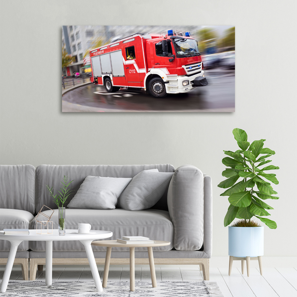 Tableau photo sur toile Camion de pompiers