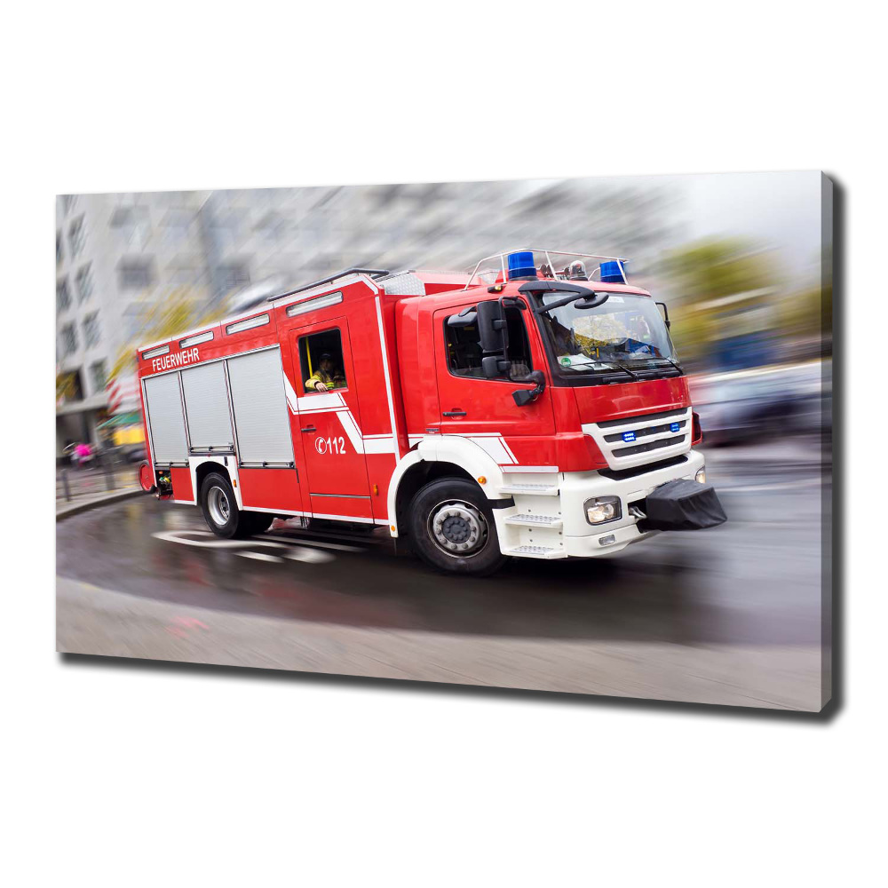 Tableau photo sur toile Camion de pompiers