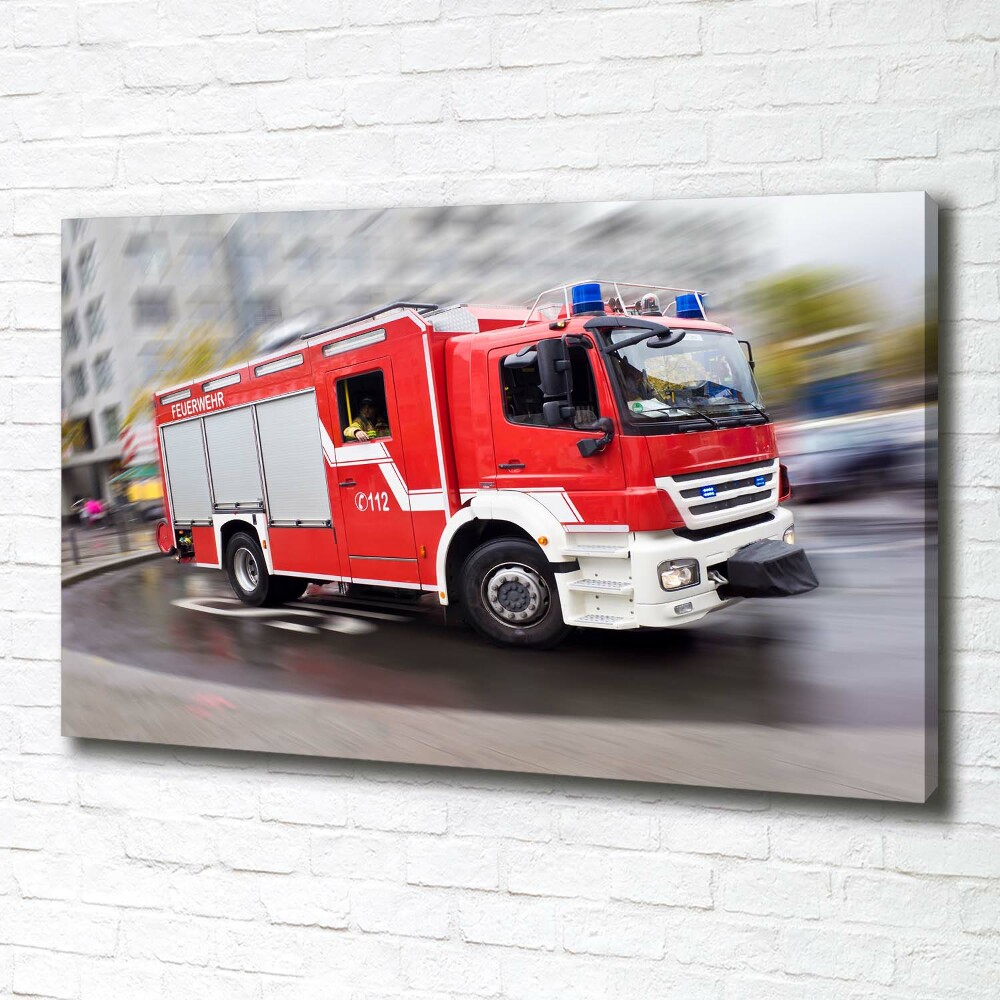 Tableau photo sur toile Camion de pompiers