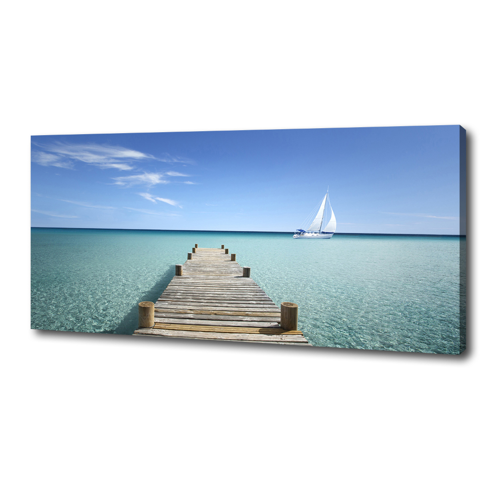 Tableau photo sur toile Pile en bois