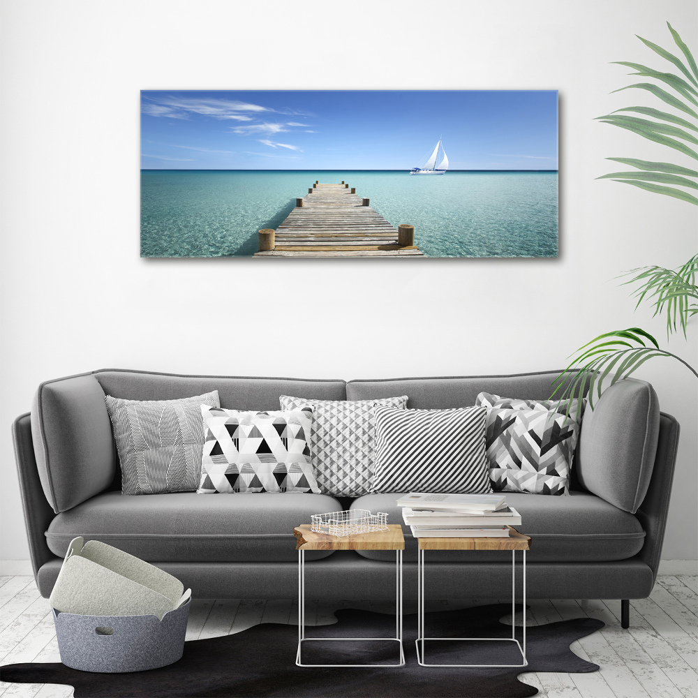 Tableau photo sur toile Pile en bois