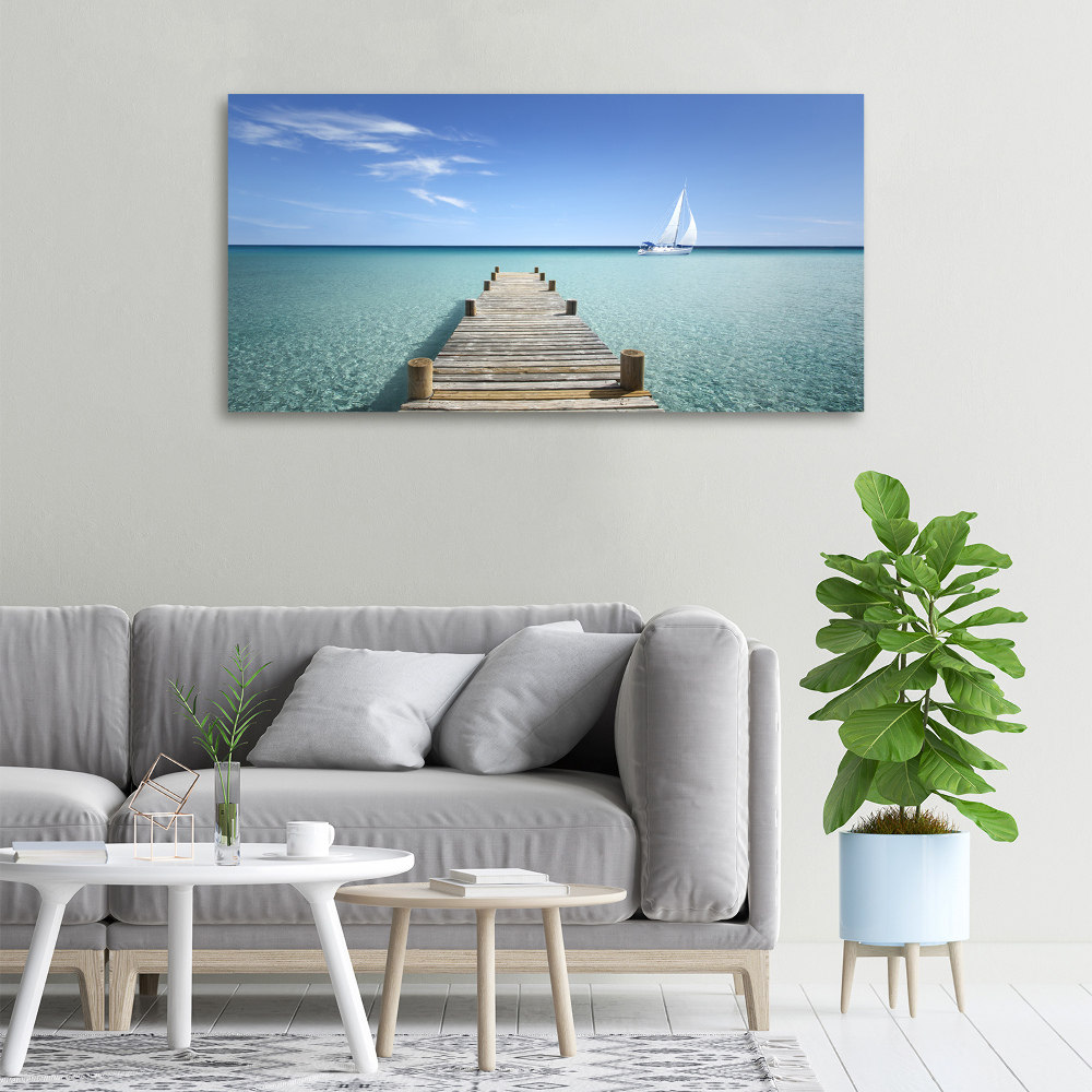 Tableau photo sur toile Pile en bois