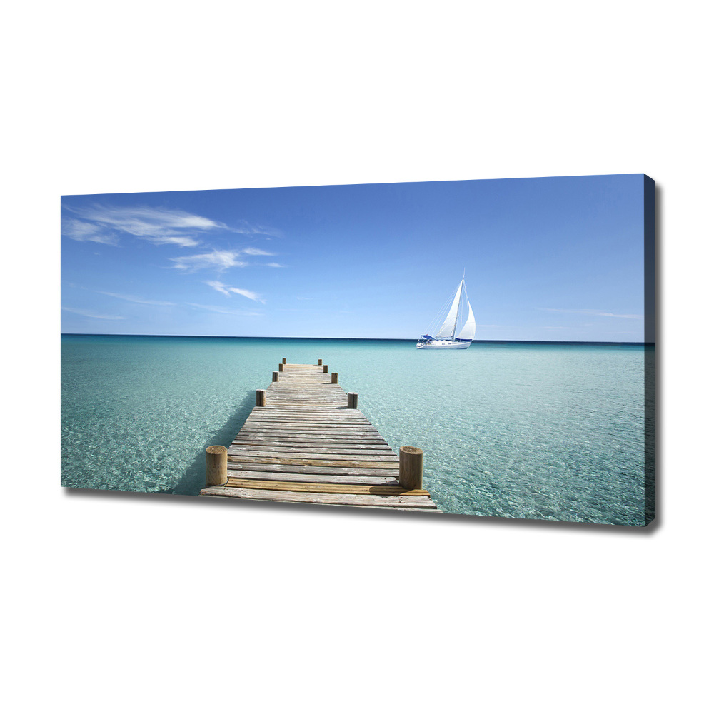 Tableau photo sur toile Pile en bois