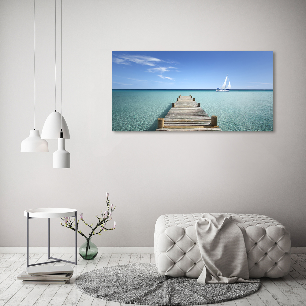 Tableau photo sur toile Pile en bois