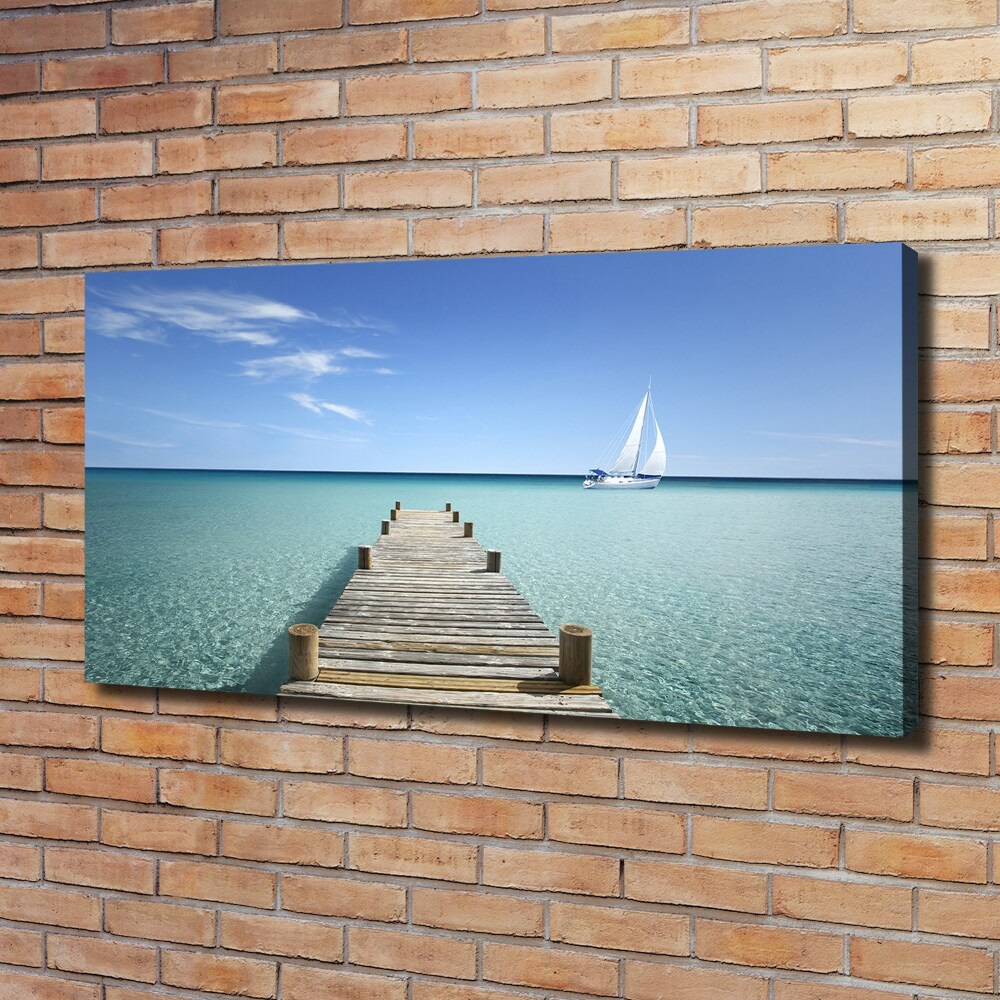 Tableau photo sur toile Pile en bois