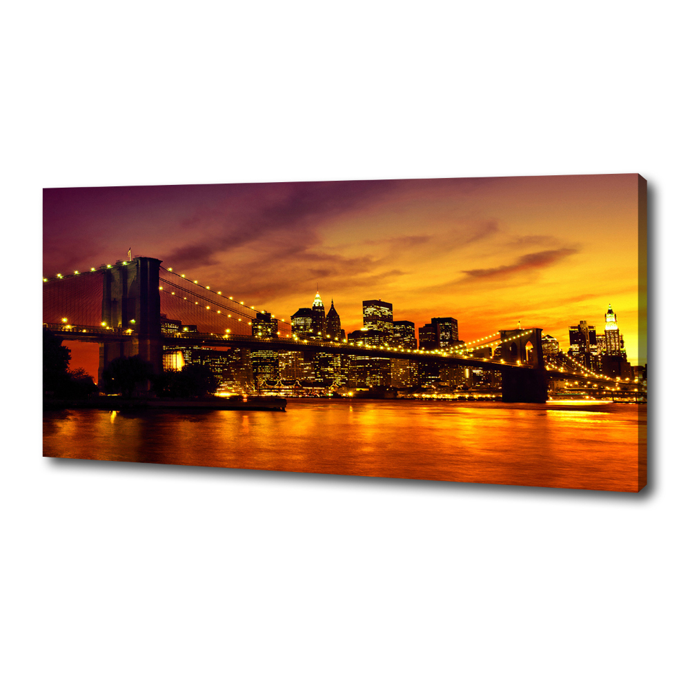 Tableau imprimé sur toile Pont de Brooklyn New York