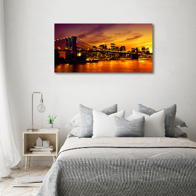 Tableau imprimé sur toile Pont de Brooklyn New York