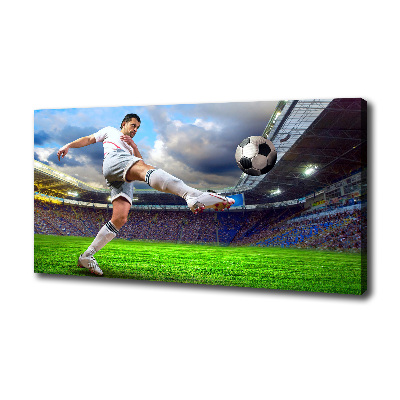 Tableau sur toile Footballeur dans le stade