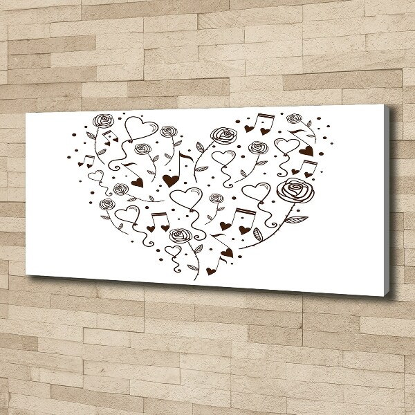 Tableau sur toile Coeurs