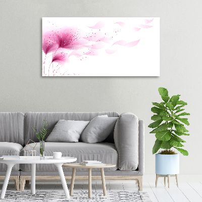 Tableau imprimé sur toile Fleur rose