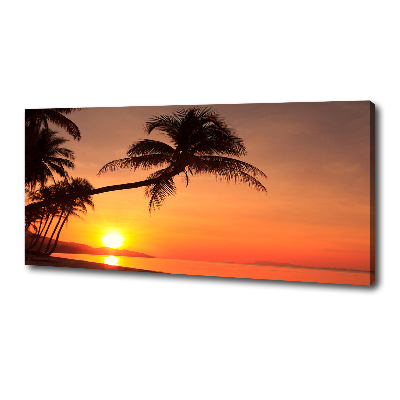 Tableau photo sur toile Plage du coucher de soleil