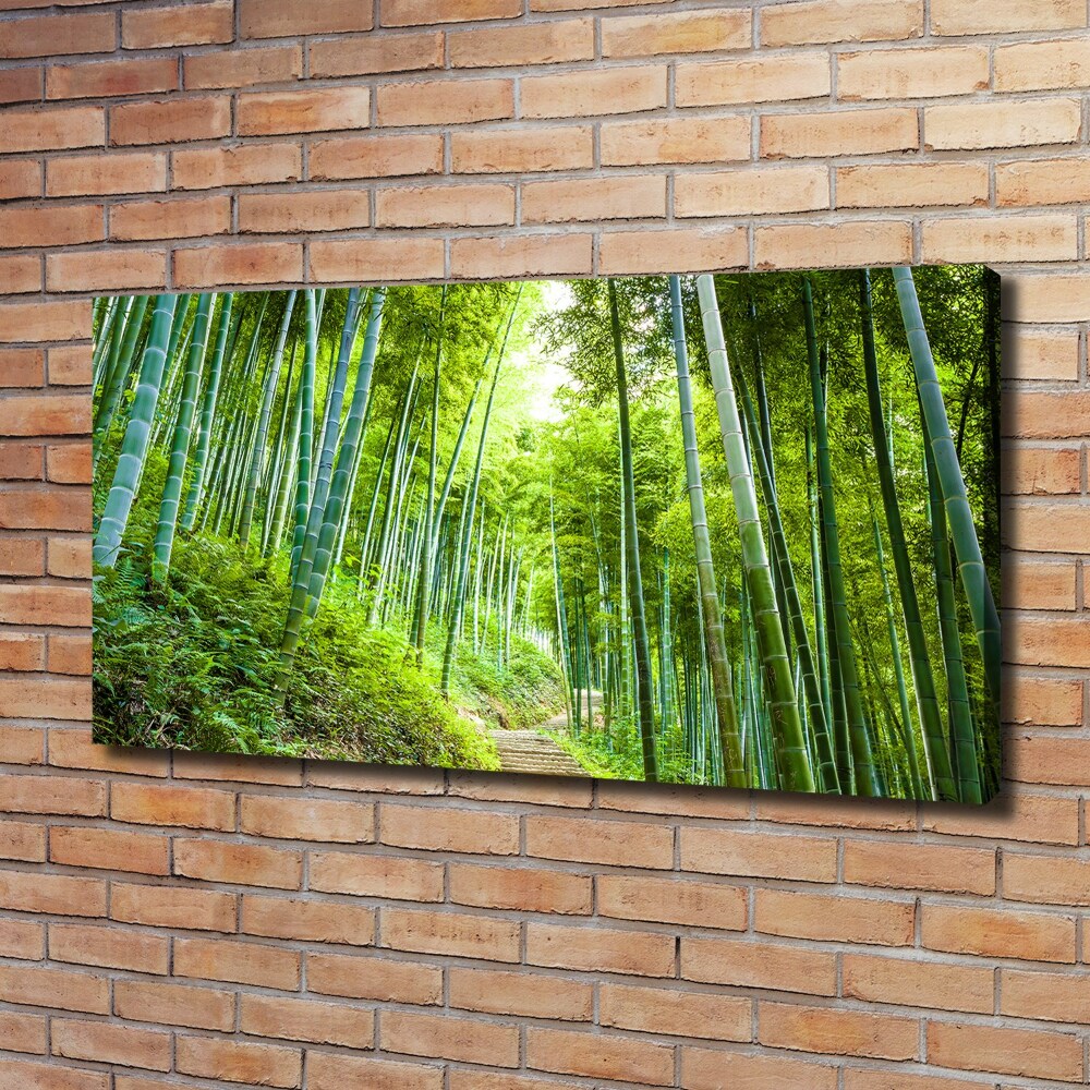 Tableau mural sur toile Forêt de bambous