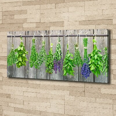 Tableau mural sur toile Herbes sur un fil