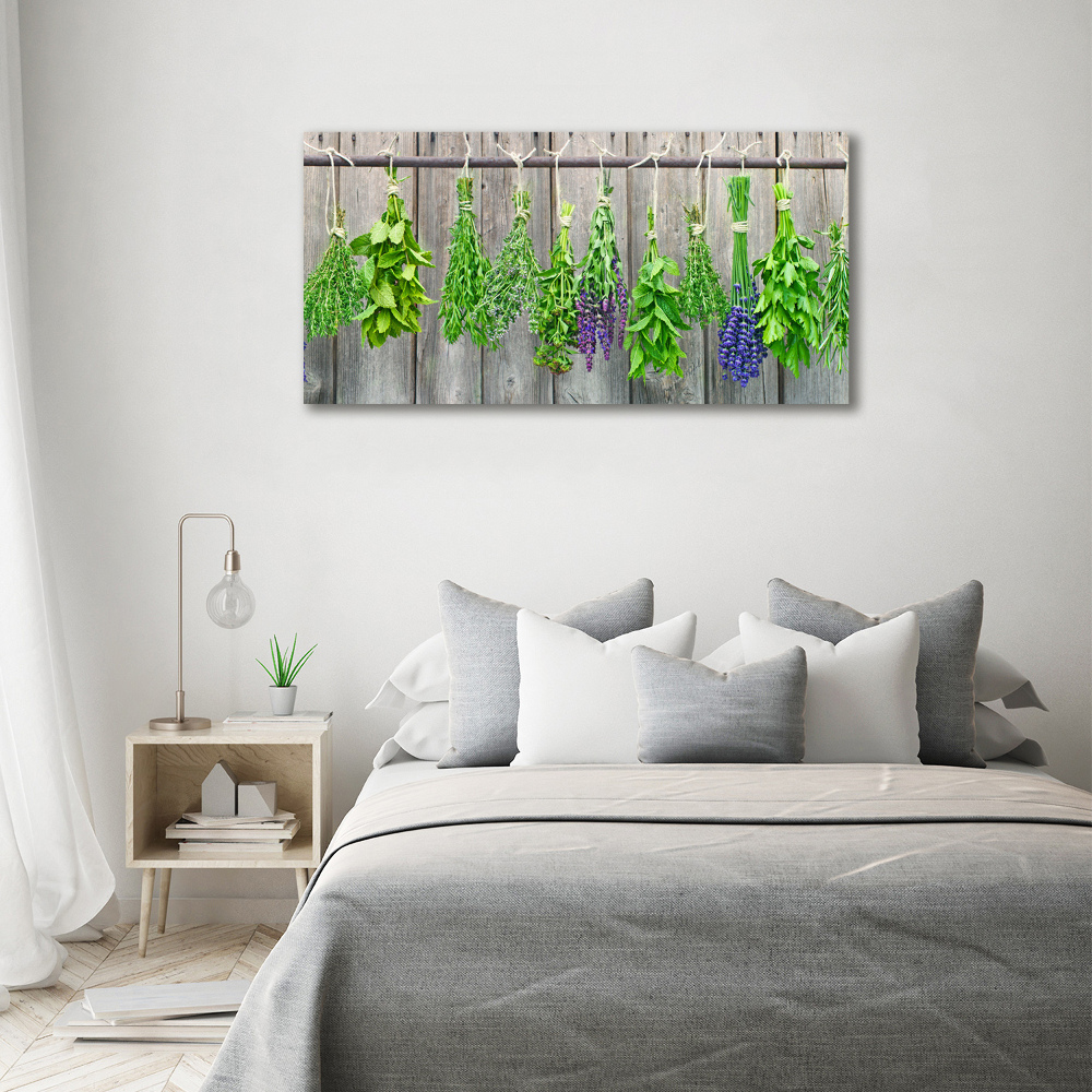 Tableau mural sur toile Herbes sur un fil