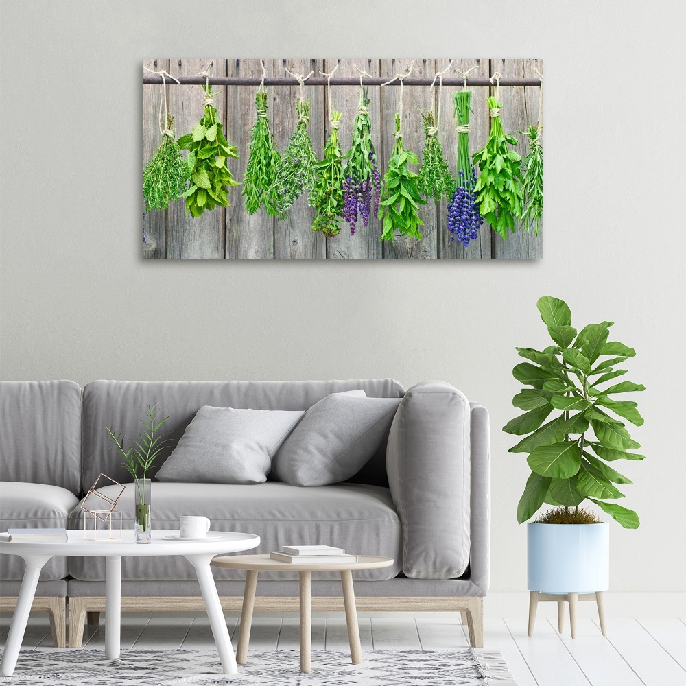 Tableau mural sur toile Herbes sur un fil