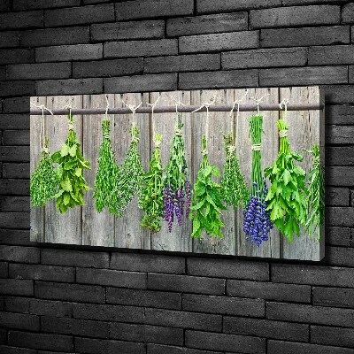 Tableau mural sur toile Herbes sur un fil