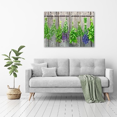 Tableau mural sur toile Herbes sur un fil