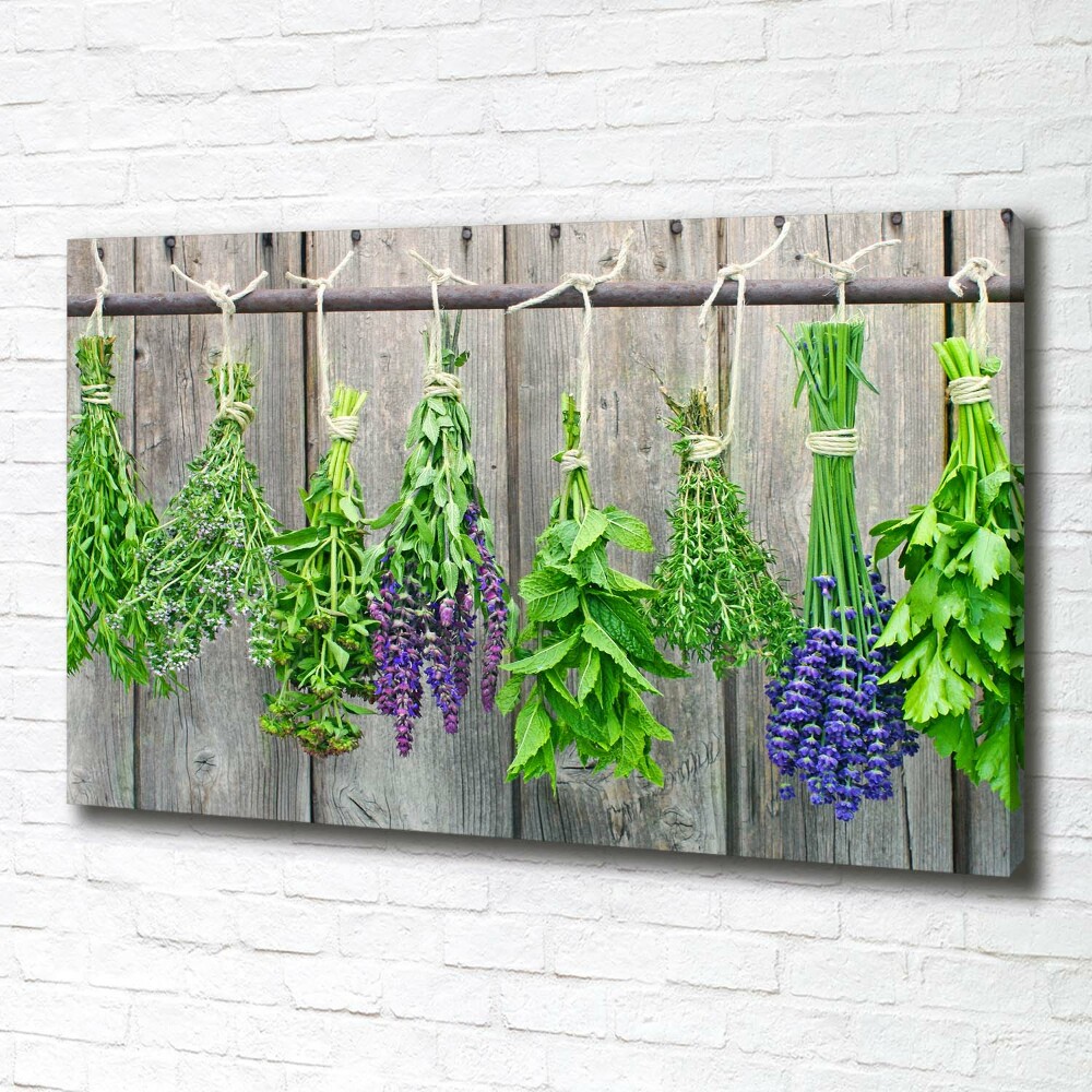 Tableau mural sur toile Herbes sur un fil