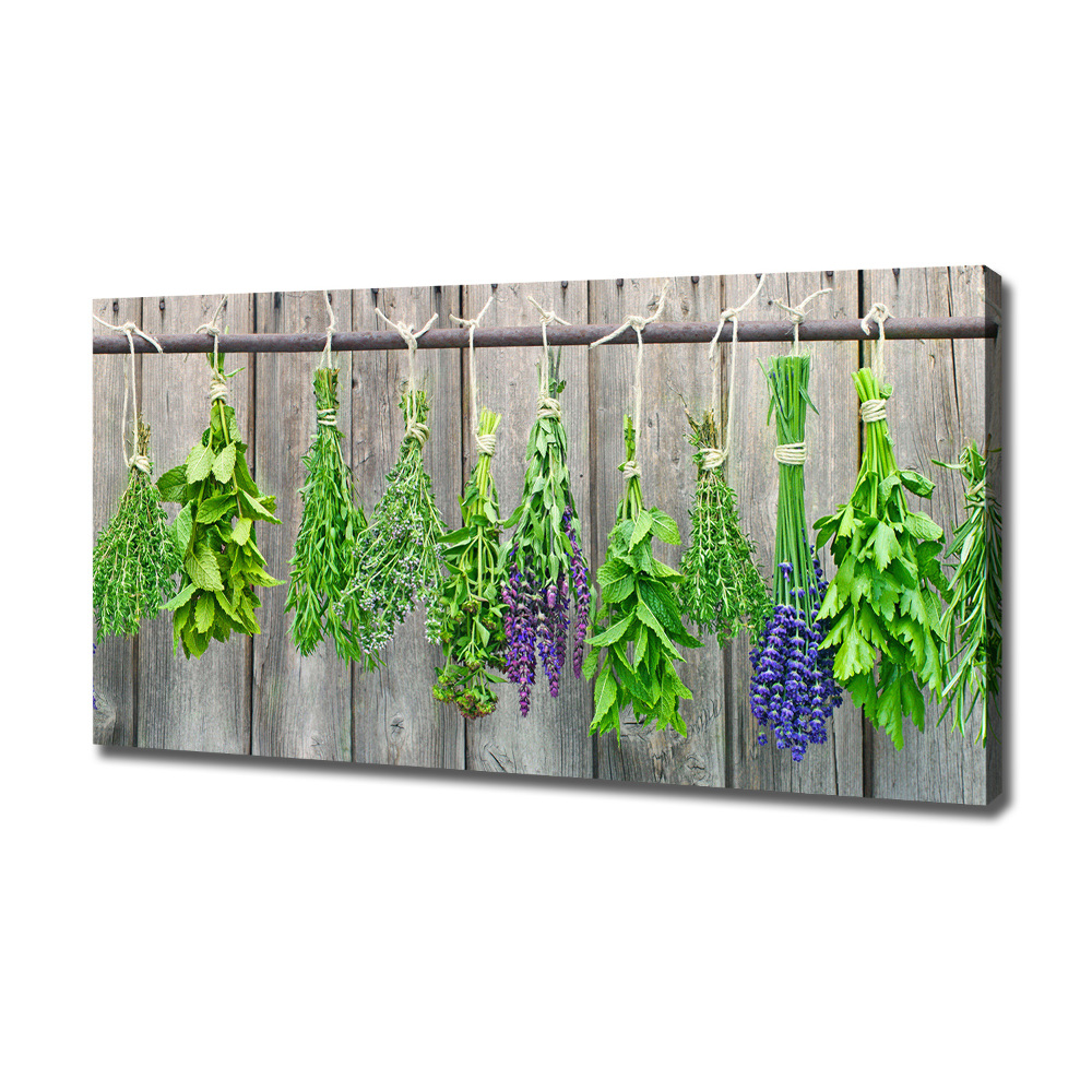 Tableau mural sur toile Herbes sur un fil