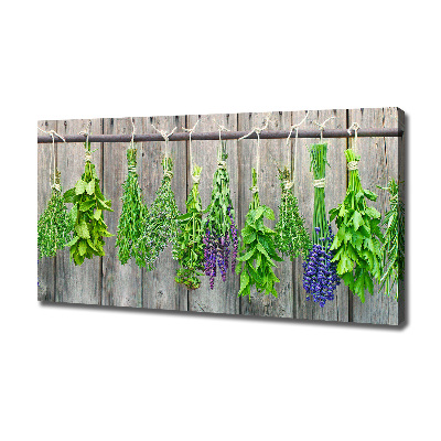 Tableau mural sur toile Herbes sur un fil