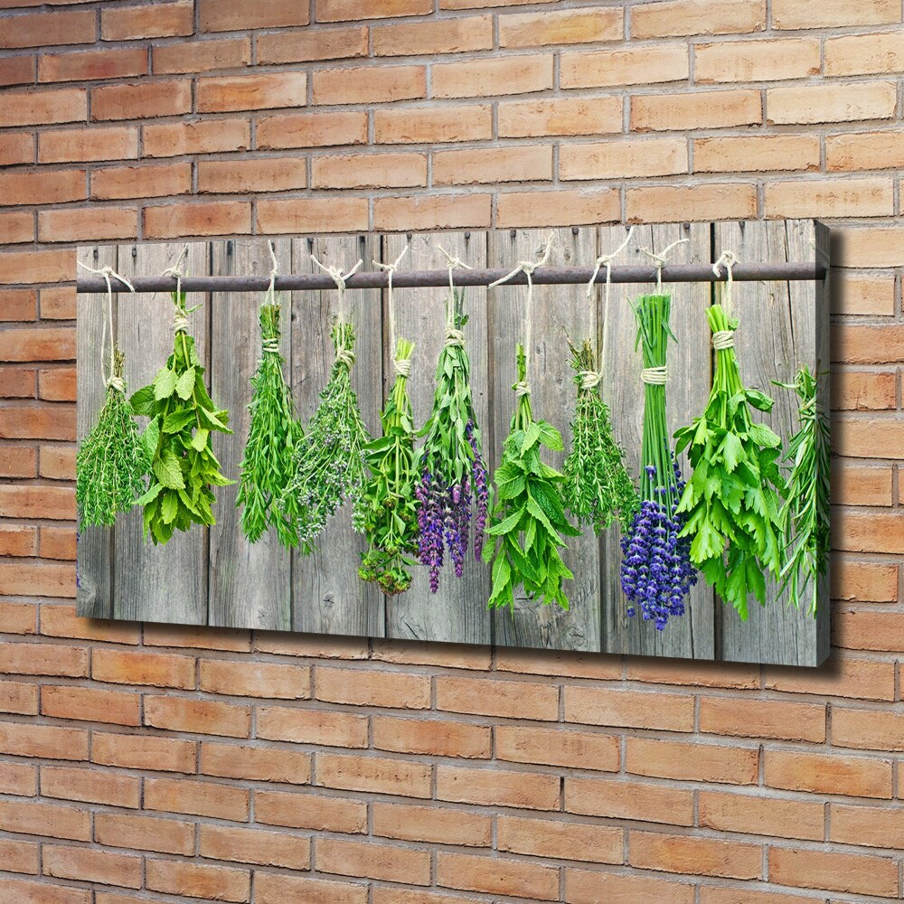 Tableau mural sur toile Herbes sur un fil