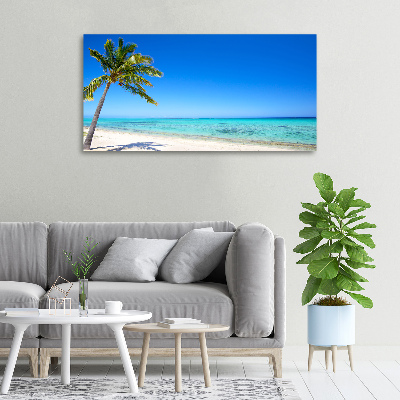 Tableau imprimé sur toile Plage tropicale océan