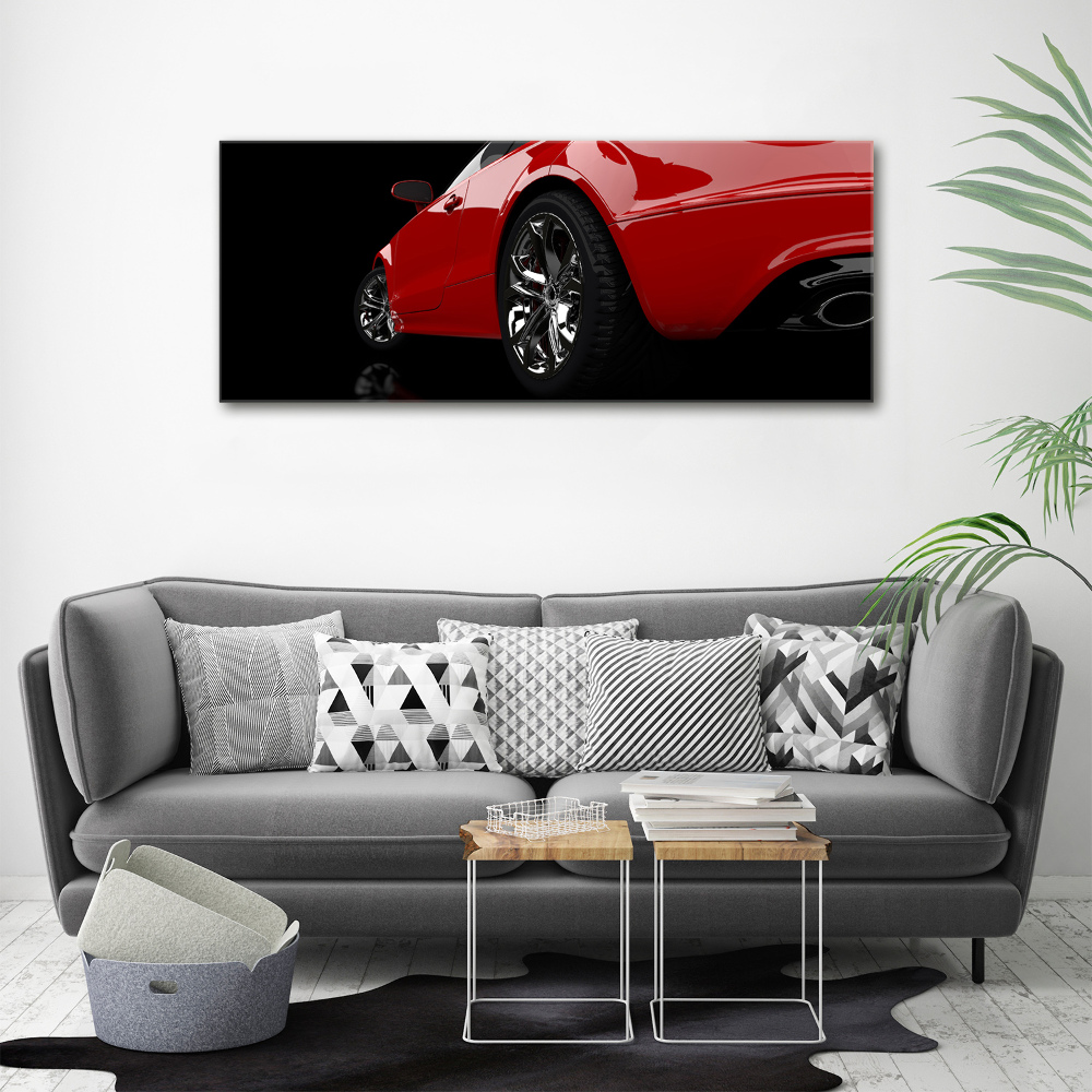 Tableau sur toile Voiture rouge