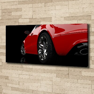 Tableau sur toile Voiture rouge