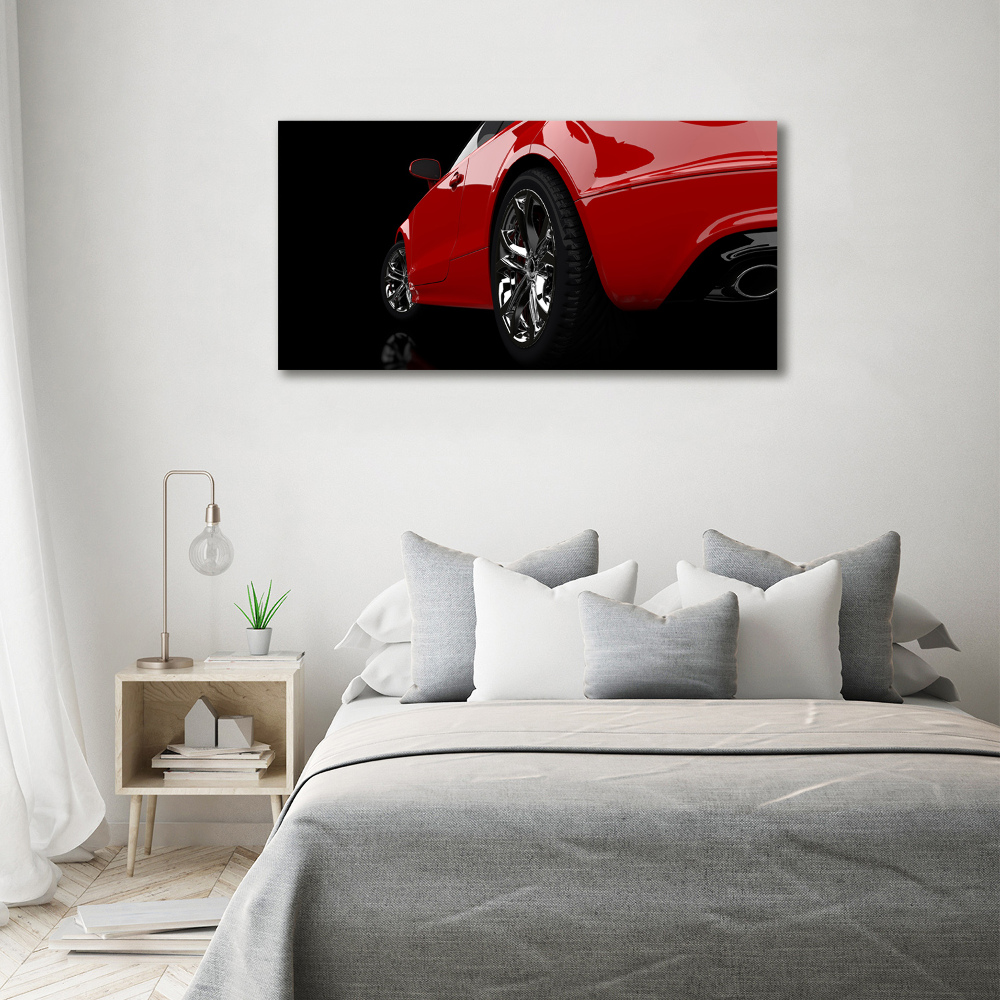 Tableau sur toile Voiture rouge