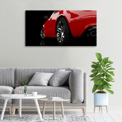 Tableau sur toile Voiture rouge