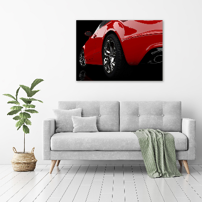 Tableau sur toile Voiture rouge