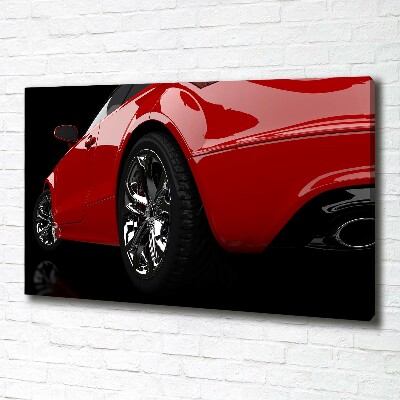 Tableau sur toile Voiture rouge