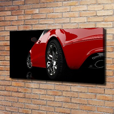 Tableau sur toile Voiture rouge