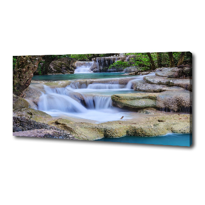 Tableau photo sur toile Cascade dans la forêt