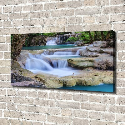 Tableau photo sur toile Cascade dans la forêt